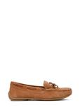 Brown women's loafers BUTYD-1053A-24(W25)