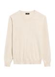 Beige men's sweater with logo SWEMT-0159A-80(Z25)