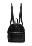 Black croco leather women's backpack TORES-1323-9G(Z26)