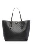 Black shopper bag with monogram TOREC-1181-9P(W26)