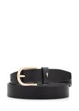 Black leather women's belt PASDS-0333-99(Z25)
