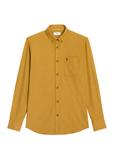 Men's mustard shirt KOSMT-0299A-2D(Z26)