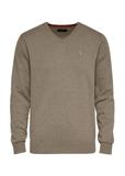 Beige men's sweater with a logo SWEMT-0159-81(Z24)