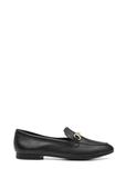 Women's black leather moccasins BUTYD-0916A-99(W26)