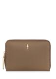Beige leather women's wallet PORES-0898-81(Z23)