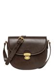 Small semi-circular brown women's messenger bag TOREC-1390-1H(Z26)