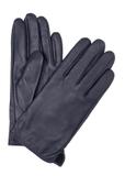 Men's leather gloves in navy blue REKMS-0009A-7D(Z26)