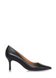 Black leather pumps BUTYD-1031A-99(W26)