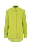 Women's lime green linen shirt KOSDT-0153-52(W24)