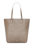 Leather shopper bag in cool beige color TORES-1312-1K(Z26)