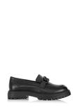 Women's black leather moccasins BUTYD-1107-99(Z24)