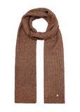 Brown women's scarf with a wool blend SZADT-0202-89(Z25)