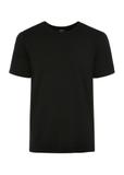 Black cotton men's T-shirt TSHMT-0120-99(W25)