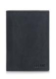 Men's leather wallet black PORMS-0545-99(W23)