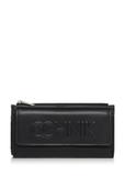 Large black women's wallet with logo POREC-0343A-99(Z26)