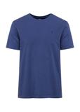 Blue cotton men's T-shirt TSHMT-0120-61(W25)