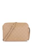 Beige women's handbag with monogram TOREC-0522B-82(Z23)