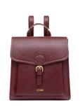 Burgundy medium elegant women's backpack TOREC-0985A-49(Z25)
