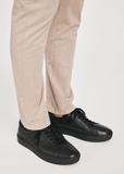 Black leather sports shoes BUTYM-0503-99(Z25)