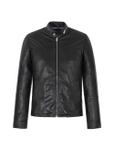 Men's leather jacket with stand-up collar KURMS-0261-5491(KS)