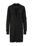 Long women's cardigan in black color KARDT-0050-99(W25)