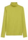 Women's lime turtleneck blouse LSLDT-0040-84(Z25)