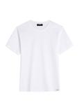 Men's white cotton t-shirt TSHMT-0144-0A(W26)