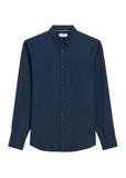 Navy blue men's cotton shirt KOSMT-0363-7E(Z26)