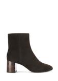 Dark brown suede high-heeled ankle boots BUTYD-1218-1I(Z26)