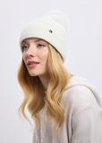 Warm women's winter hat cream CZADT-0186-12(Z24)