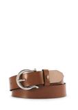 Brown leather women's belt PASDS-0274B-88(Z25)
