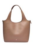 Beige women's shopper bag TOREC-1259-1B(Z26)