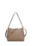 Light brown leather handbag TORES-0975-1K(Z26)