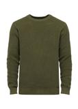 Green men's cotton sweater SWEMT-0166-55(W25)