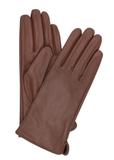 Women's leather gloves in camel color REKDS-0001-24(Z23)