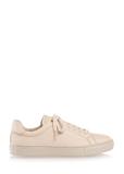 Beige leather women's sneakers BUTYD-1068-81(W25)