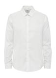 Cream men's cotton shirt KOSMT-0341-12(W25)