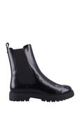 Women's black leather Chelsea boots BUTYD-1010-9F(Z26)