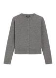 Gray woolen women's cardigan KARDT-0058-9D(Z26)