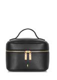 Black round women's cosmetic bag TOREC-0919B-99(Z25)