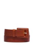Cognac women's belt with animal motif PASDS-0355-1F(Z26)