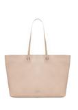 Beige pebbled shopper bag TOREC-1252-1B(Z26)
