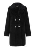 Women's double-breasted wool fur coat FUTDW-0020-99(Z24)