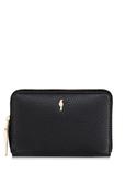 Women's black leather wallet PORES-0898-99(Z23)