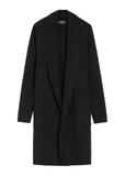 Black women's basic cardigan KARDT-0041-99(W26)