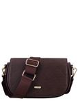 Small brown women's messenger bag TOREC-1289-1I(Z26)