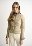 Women's quilted jacket with ribbons KURDT-0294-81(W23)