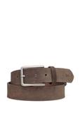 Men's brown suede belt PASMS-0275-1I(W26)