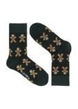 Men's green Christmas socks SKAMT-0158A-8C(Z26)