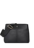 Black women's handbag made of imitation leather TOREC-1261-9I(Z26)